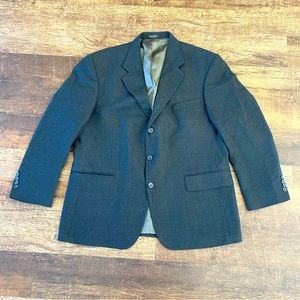 Oscar de la Renta 100% Wool Blazer – Collegiatecore Preppy Menswear, Size 44S